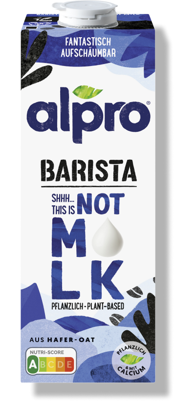 Foto einer Packung Alpro Barista This is not M*lk